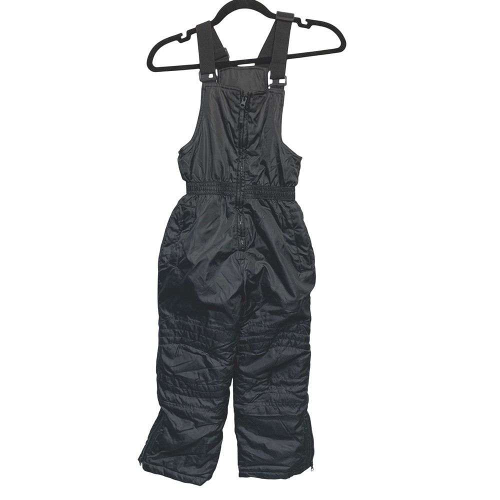 Sequoia Snow Bibs Size 6 Black Insulated Winter Overalls Outdoor Play Snow Sled